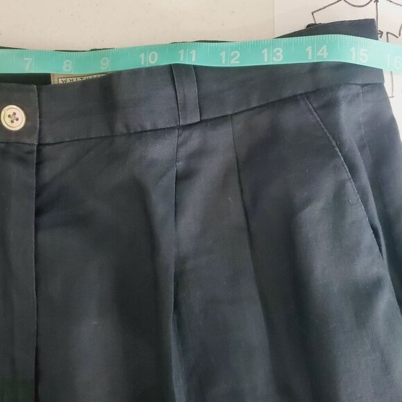 Whitham & Whyte Women's Black Dress Pants Pleated Front Straight Leg 14 (C-2) - Picture 8 of 10